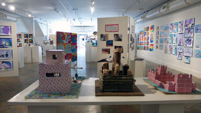 Mitchell County Student Exhibition in TRAC Gallery, Spruce Pine, North Carolina
